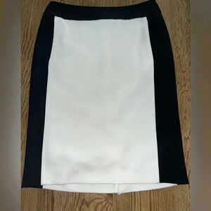 Olsen Europe black and white small midi skirt old money sophisticated prep core